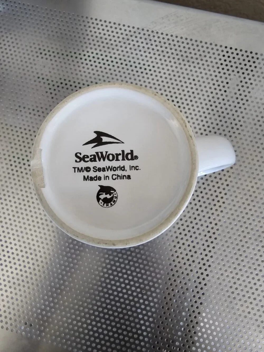 Sea World Adventure Parks Vintage Souvenir Coffee Mug Ceramic - Picture 4 of 4